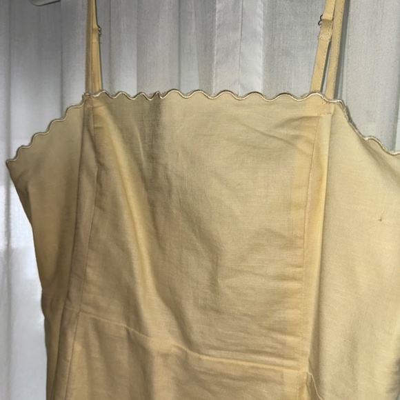 Runway Scout Yellow Linen Dress - Picture 5 of 6